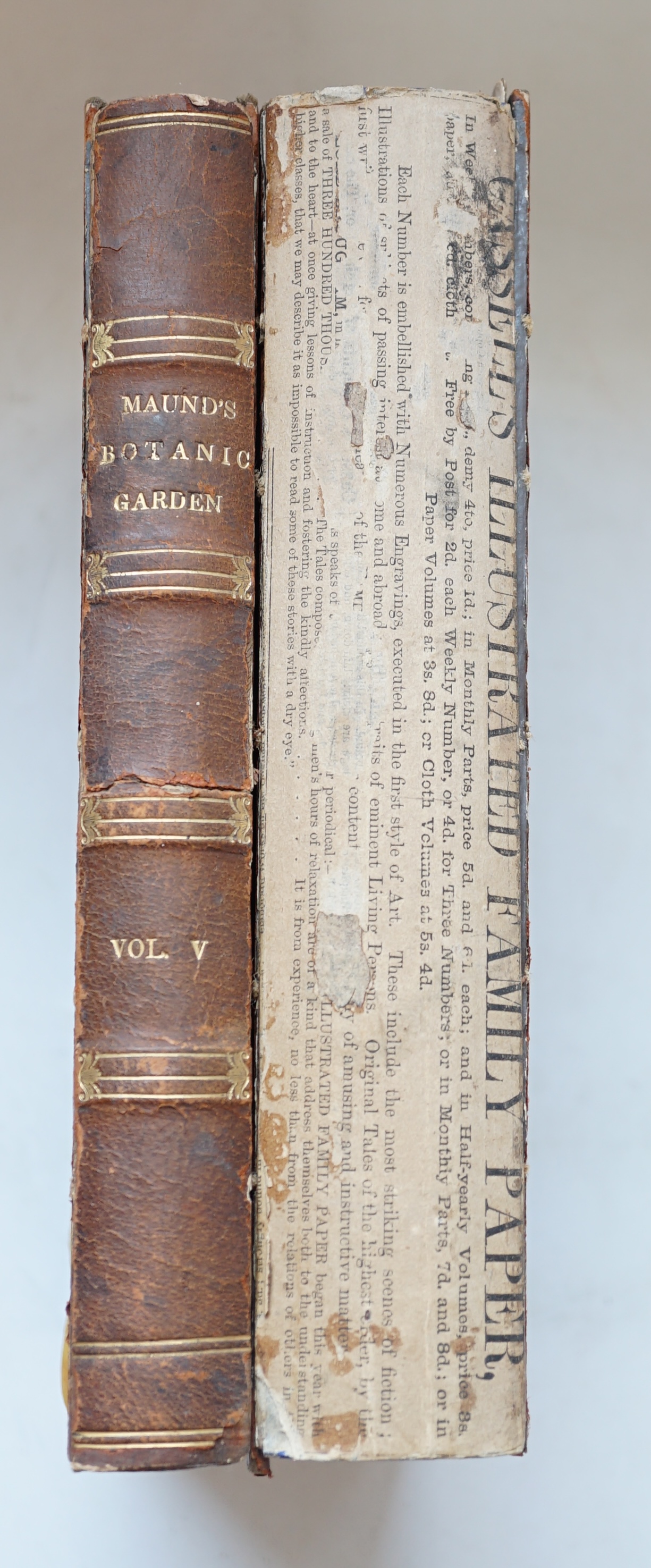 Maund, Benjamin - The Botanic Garden; Consisting of Highly Finished Representations of Hardy Ornamental Flowering Plants, Cultivated in Great Britain, vols. 3 & 5 only, each engraved with hand-coloured plates - (48 to vo